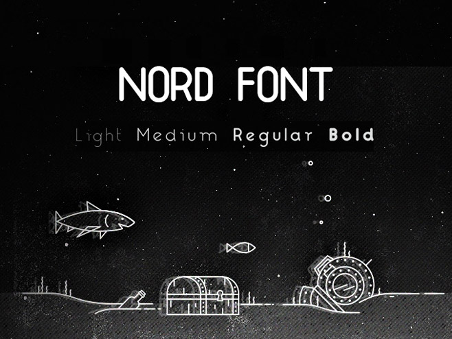 Nord — декоративный шрифт с поддержкой кириллицы