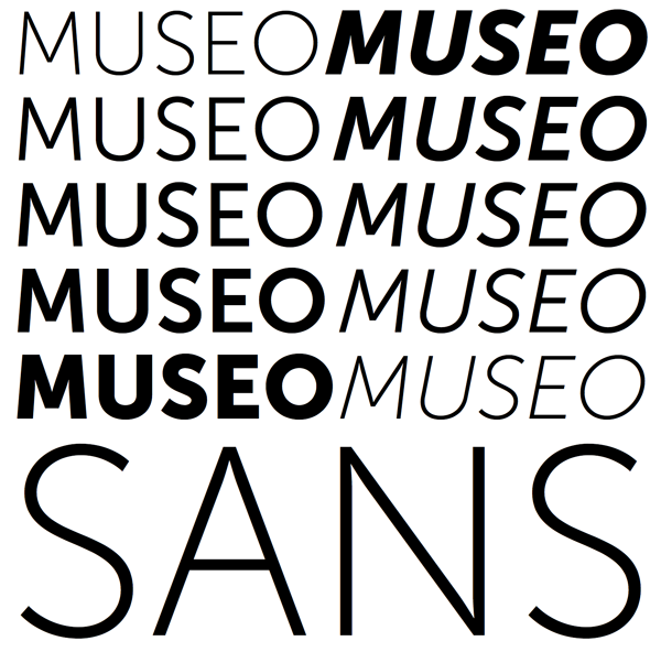Museo sans font family
