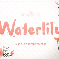Свободный шрифт Waterlily